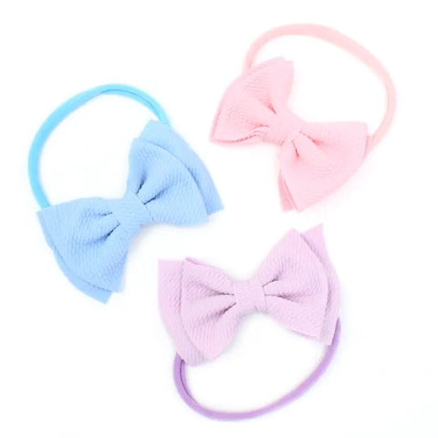 Bandeau / Childrens pastel bow bandeau
