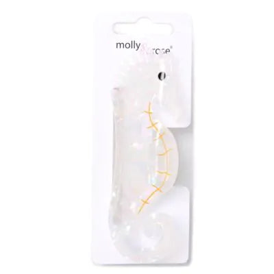 Pearlescent Seahorse Clamp 10.5cm