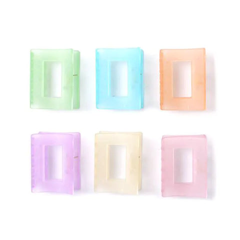 Molly & Rose Frosted Cut Out Curved Clamp 6cm