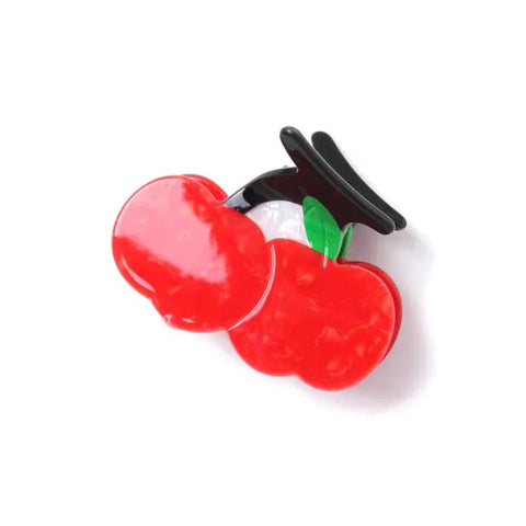 Cherry Shaped Pearlescent Clamp 6.5cm