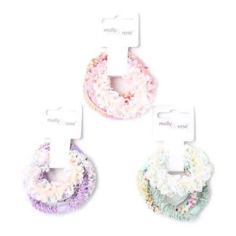 Elastics - Assorted - Card Of 4 - Mixed Thickness