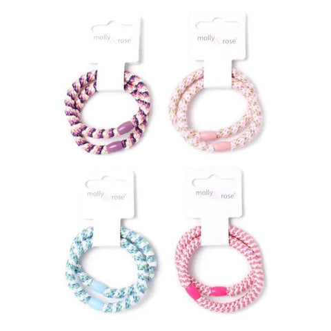 Molly & Rose Bead Elastics - Assorted - Card Of 2 -