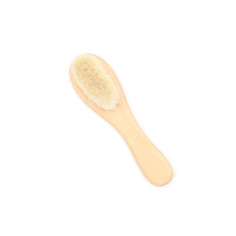 Hair Brush / Wooden Baby hair brush. Wool bristles
