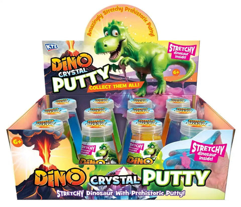 Dino Crystal Putty with Stretchy Dinosaur