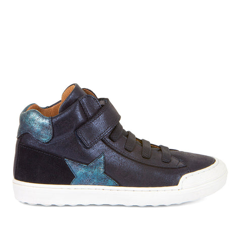 Kids Aster Trainers in Blue - Kids Leather Shoes