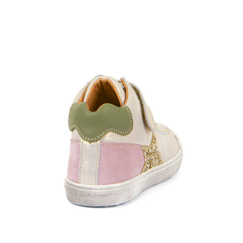 Kids Aster Trainers in Gold Shine - Eco Friendly Kids' Metallic Trainers