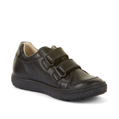 Strike School Shoes - Black Leather for Kids