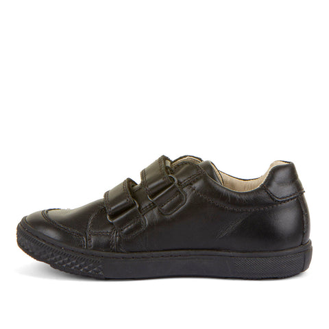 Strike School Shoes - Black Leather for Kids