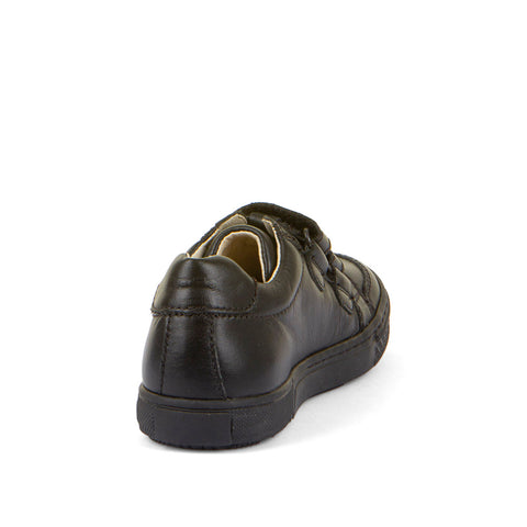 Strike School Shoes - Black Leather for Kids