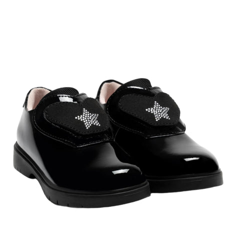 Kids Black Patent Shoes - With Interchangeable Charms