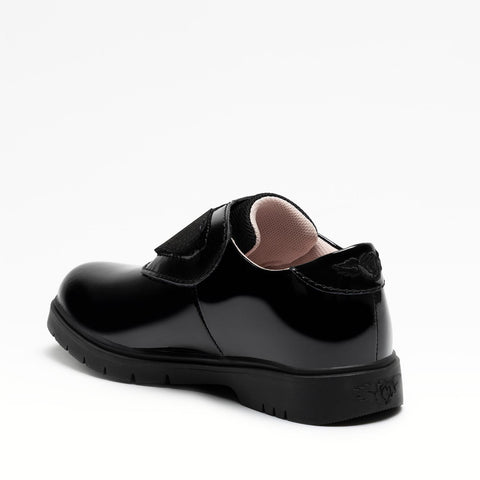 Kids Black Patent Shoes - With Interchangeable Charms