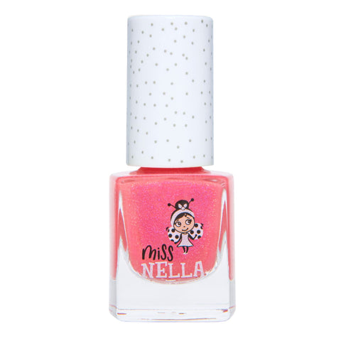 Tickle Me Pink: Shimmery Pink Peel Off Nail Polish