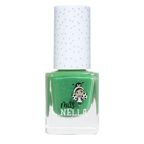 Kiss The Frog: Glittery Green Peel Off Nail Polish