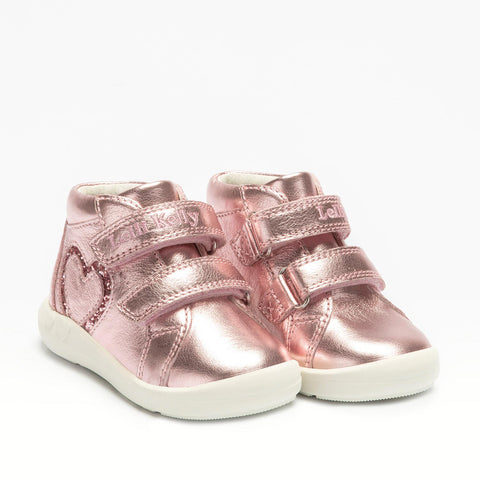 Estelle Metallic Rosa Pink Ankle Boots