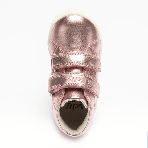 Estelle Metallic Rosa Pink Ankle Boots