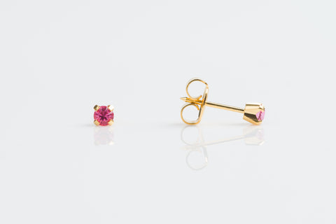 TINY TIPS GOLD PLATED TIFF. 3MM – OCTOBER ROSE