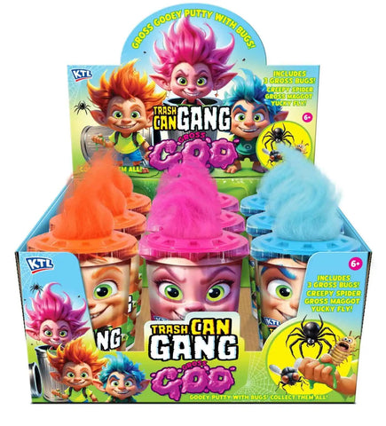 Trash Can Gang Gross Goo with Bugs