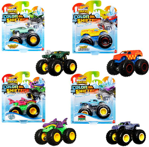 HOT WHEELS MONSTER TRUCKS COLOUR SHIFFTER 1:64 ASSORTED