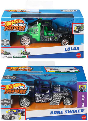 HOT WHEELS PULL-BACK SPEEDERS ASSORTED