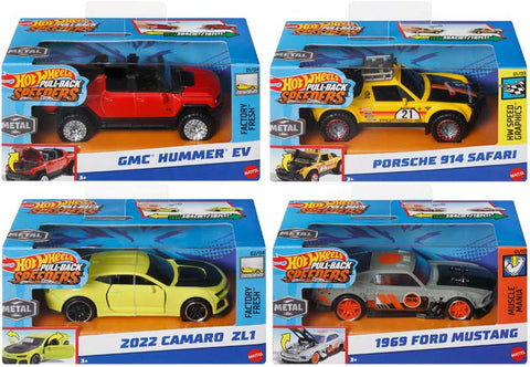 HOT WHEELS PULL-BACK SPEEDERS ASSORTED