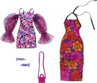 BARBIE DOLL 2 FASHION PACK FLORAL DRESS
