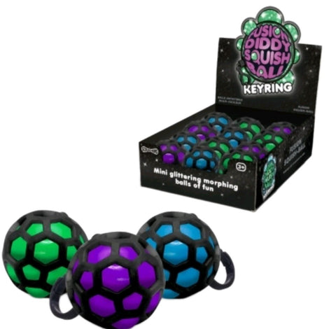 SCRUNCHEMS FUSION SQUISH BALL KEYCHAIN