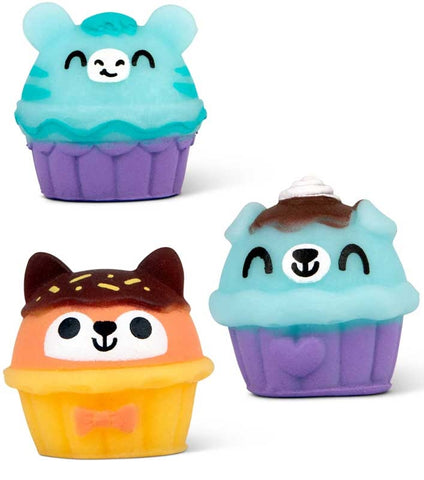 SCRUNCHEMS SQUISHY BUDDIES CUPCAKE KEYRING ASSORTED