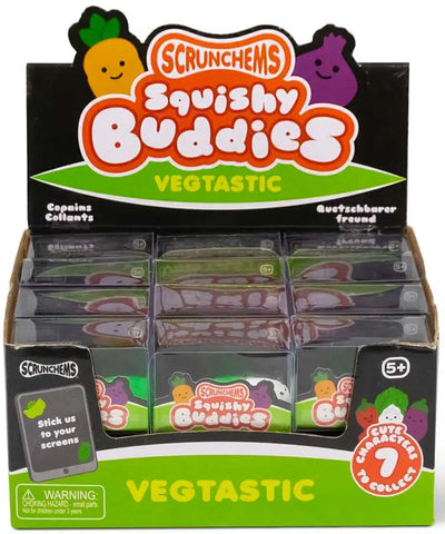 SCRUNCHEMS SQUISHY BUDDIES - VEGTASTIC ASSORTED